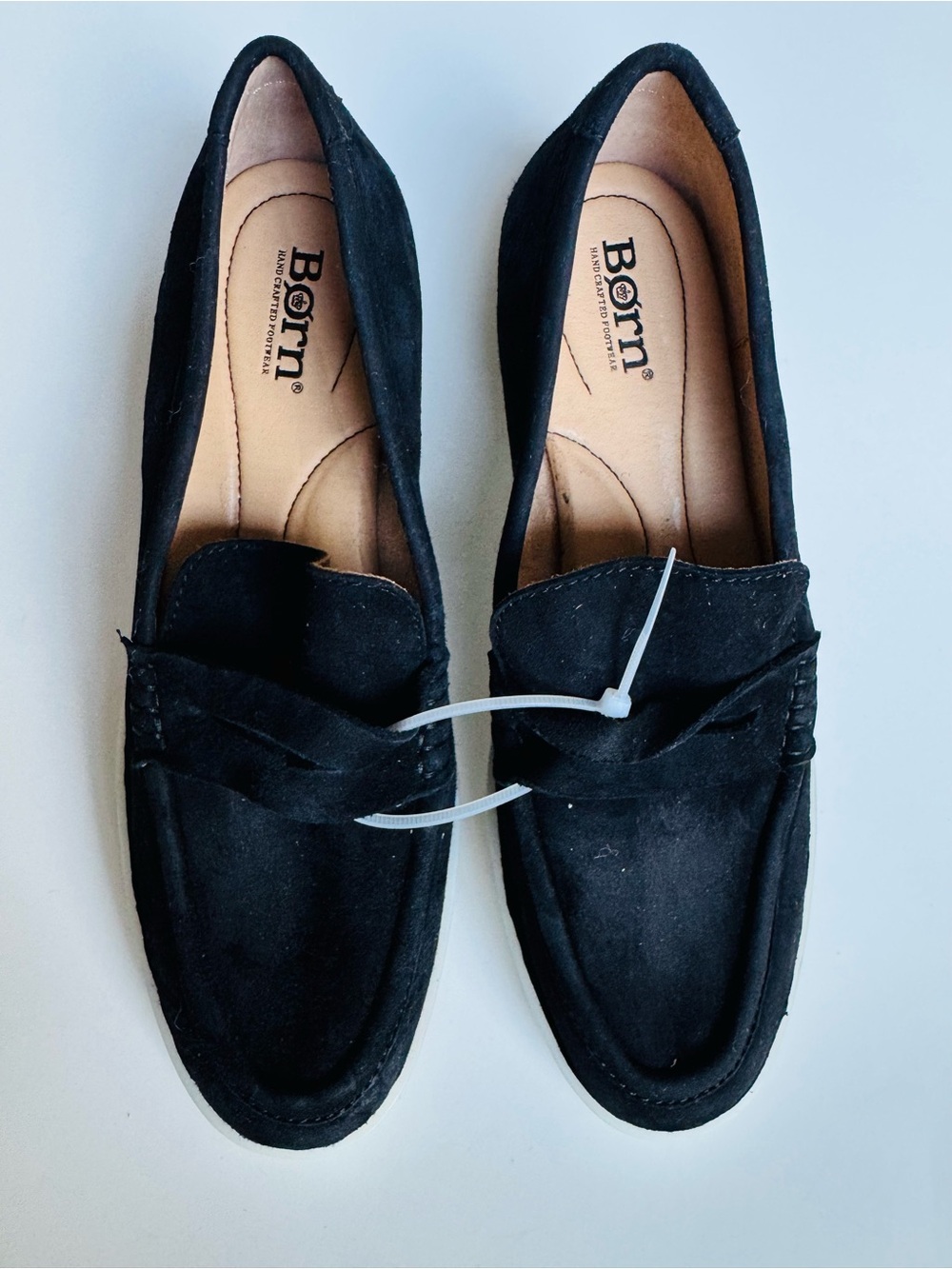Born Black Suede Women's Slip-On Loafers